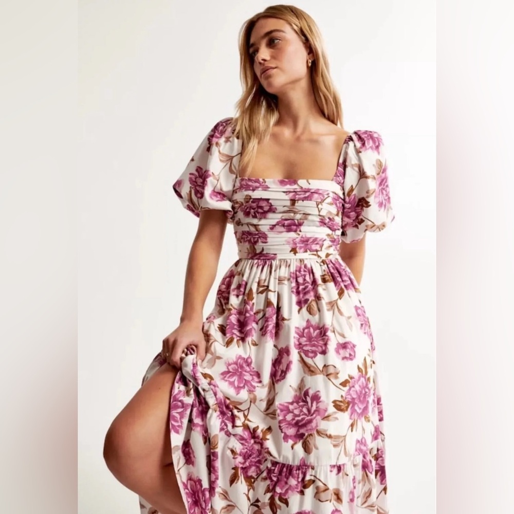 Abercrombie & Fitch Emerson puffy sleeve dress NWT
